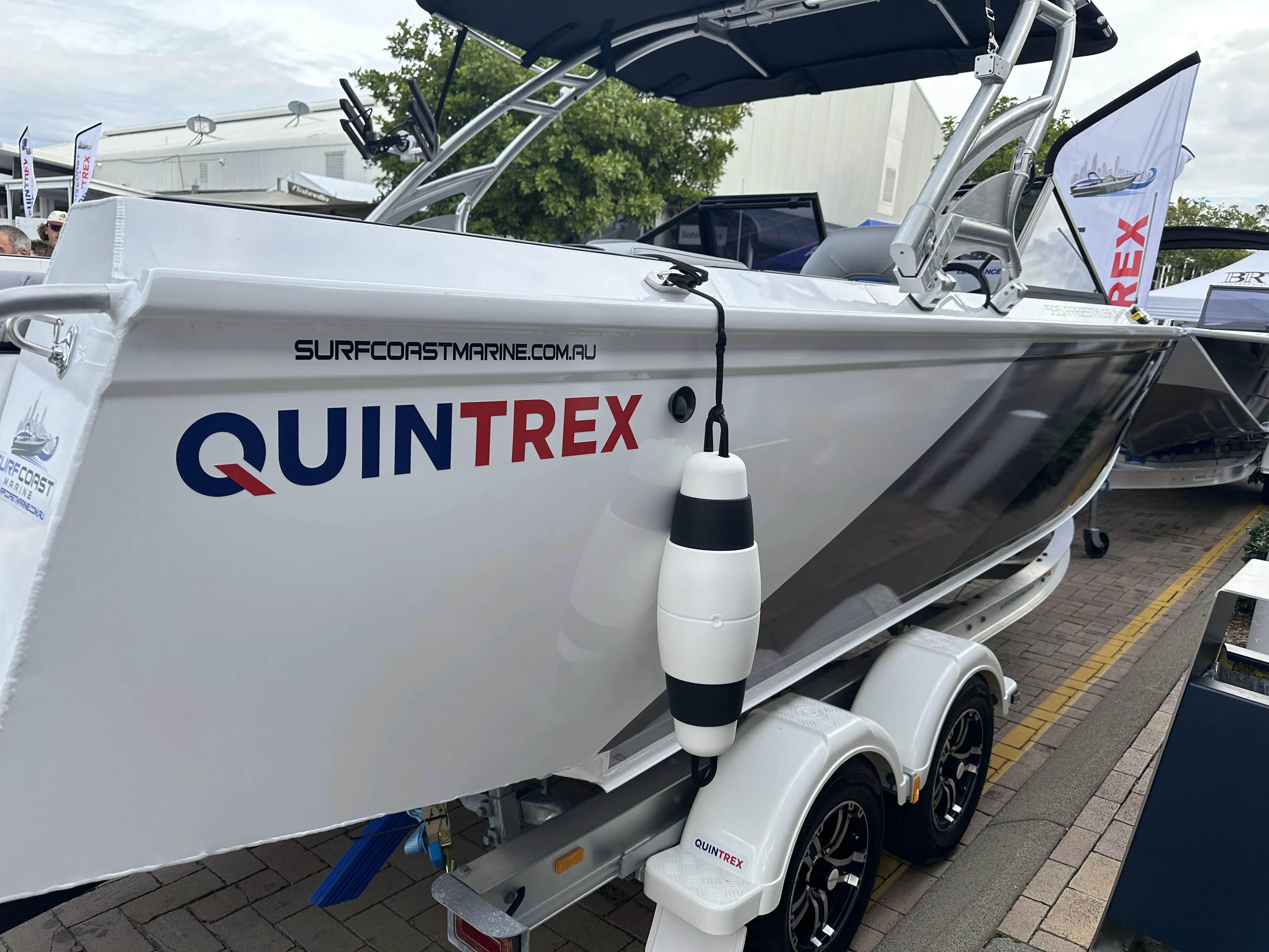 POP Fender protecting boat at berth