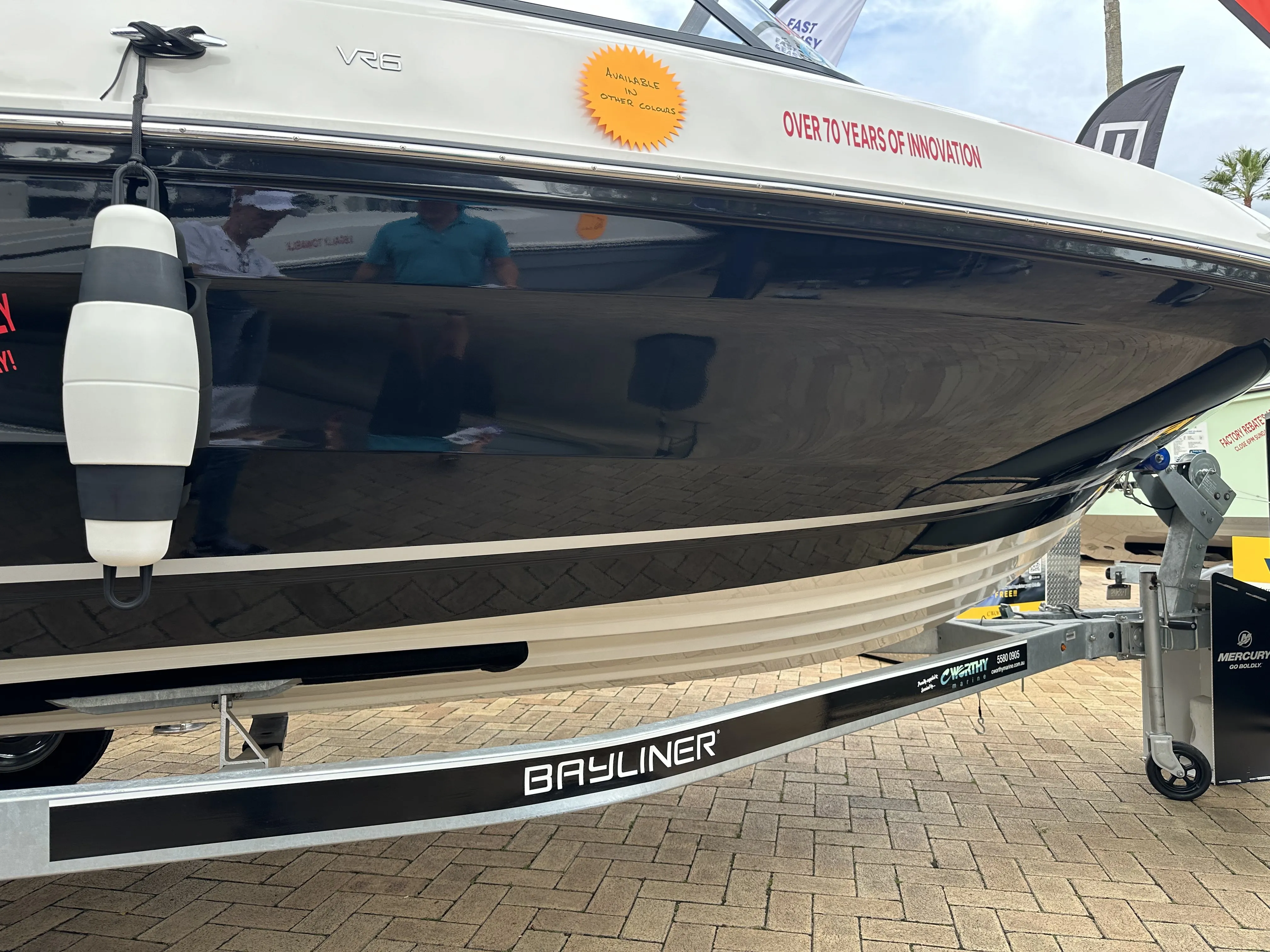 POP Fender white variant protecting hull